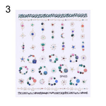 Load image into Gallery viewer, 3D Nail Sticker Gem Rhinestone Self Adhesive Transfer Decals Nail Art Decoration DIY Manicure Design