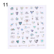 Load image into Gallery viewer, 3D Nail Sticker Gem Rhinestone Self Adhesive Transfer Decals Nail Art Decoration DIY Manicure Design