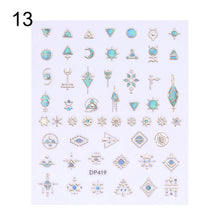 Load image into Gallery viewer, 3D Nail Sticker Gem Rhinestone Self Adhesive Transfer Decals Nail Art Decoration DIY Manicure Design