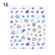 Load image into Gallery viewer, 3D Nail Sticker Gem Rhinestone Self Adhesive Transfer Decals Nail Art Decoration DIY Manicure Design