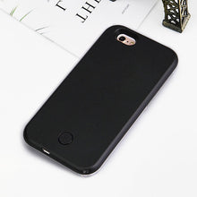 Load image into Gallery viewer, luminous flash selfie light up phone cases for apple Iphone 7 8 6 6s Plus X glowing luxury case for Iphone 5 5s 5c se coque capa