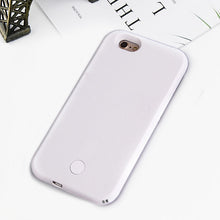 Load image into Gallery viewer, luminous flash selfie light up phone cases for apple Iphone 7 8 6 6s Plus X glowing luxury case for Iphone 5 5s 5c se coque capa