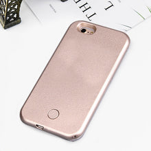 Load image into Gallery viewer, luminous flash selfie light up phone cases for apple Iphone 7 8 6 6s Plus X glowing luxury case for Iphone 5 5s 5c se coque capa
