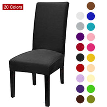 Load image into Gallery viewer, Solid Color Chair Cover Spandex Stretch Elastic Slipcovers Chair Covers White For Dining Room Kitchen Wedding Banquet Hotel