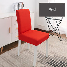 Load image into Gallery viewer, Solid Color Chair Cover Spandex Stretch Elastic Slipcovers Chair Covers White For Dining Room Kitchen Wedding Banquet Hotel