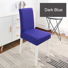Load image into Gallery viewer, Solid Color Chair Cover Spandex Stretch Elastic Slipcovers Chair Covers White For Dining Room Kitchen Wedding Banquet Hotel
