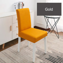 Load image into Gallery viewer, Solid Color Chair Cover Spandex Stretch Elastic Slipcovers Chair Covers White For Dining Room Kitchen Wedding Banquet Hotel