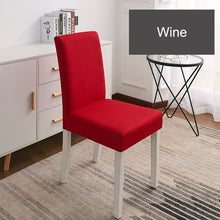 Load image into Gallery viewer, Solid Color Chair Cover Spandex Stretch Elastic Slipcovers Chair Covers White For Dining Room Kitchen Wedding Banquet Hotel