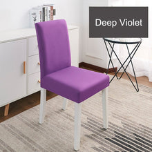 Load image into Gallery viewer, Solid Color Chair Cover Spandex Stretch Elastic Slipcovers Chair Covers White For Dining Room Kitchen Wedding Banquet Hotel