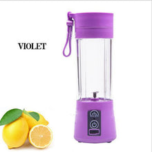 Load image into Gallery viewer, 400ml Portable Mixed Juicer Cup USB Rechargeable Electric Automatic Vegetable Fruit Citrus Orange Juice Maker Cup Mixer Bottles