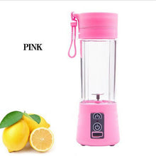 Load image into Gallery viewer, 400ml Portable Mixed Juicer Cup USB Rechargeable Electric Automatic Vegetable Fruit Citrus Orange Juice Maker Cup Mixer Bottles