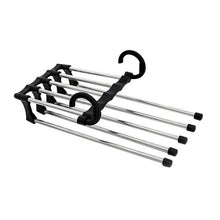 Load image into Gallery viewer, Multi-Layer Clothes Pants Hangers Wardrobe Jeans Stainless Steel Storage Rack Home Clothes Pants Storage Tools Useful