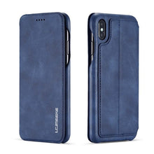 Load image into Gallery viewer, Original Flip Wallet Leather Business Retro Book Design Magnetic For iphone XS Max XR XS X 6 6S 6Plus 7 8 7Plus 8Plus  JS0715