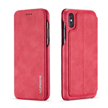 Load image into Gallery viewer, Original Flip Wallet Leather Business Retro Book Design Magnetic For iphone XS Max XR XS X 6 6S 6Plus 7 8 7Plus 8Plus  JS0715