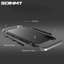 Load image into Gallery viewer, Shockproof Metal case for iPhone xs max case Aluminum frame Hard PC Coque cover for iphone 5 5s 6 6s 7 8 plus x Xr Xs Max fundas