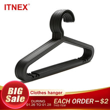 Load image into Gallery viewer, ITNEX 10pcs/lot Adult Clothes Hangers For Jeans Pants Coat Hanger Home Storage Holder Dress Hanger Dying Racks Plastic Hanger