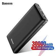Load image into Gallery viewer, Baseus 30000mAh Power Bank USB C PD Fast Charging 30000 mAh Powerbank For Xiaomi mi Portable External Battery Charger Poverbank