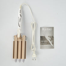 Load image into Gallery viewer, Professional Curling Iron Ceramic Triple Barrel Hair Styler Hair Waver Styling Tools 110-220V Hair Curler Electric Curling 41D