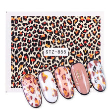 Load image into Gallery viewer, Full Beauty 1x Skull Bone Nail Sticker Water Self Adhesive Nail Art Tattoo Big Eye Horror Decals for DIY Decor Wrap CHSTZ731-734