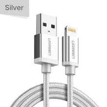 Load image into Gallery viewer, Ugreen MFi USB Cable for iPhone Xs Max 7 Plus 2.4A Fast Charging Lightning Cable for iPhone 6 USB Data Cable Phone Charger Cable