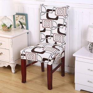 Stripped Cross Pattern Chair Covers Spandex Dining Room Stretch Seat Cover Chair Protective Case for Restaurant basen ogrodowy