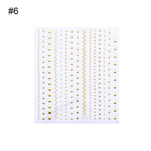 Load image into Gallery viewer, 1 Sheet Gold Silver 3D Nail Sticker Striping Tape Lines Design Multi-size Strip Tape Adhesive DIY Foil Manicure Nail Art Decals