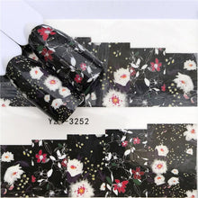 Load image into Gallery viewer, YWK 1 Sheet 2019 Leopard / Black Rose / Flower Nail Art Water Decals Transfer Sticker Manicure Nail Decoration