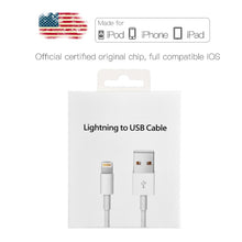 Load image into Gallery viewer, 2m Original USB Data Charging Cable For iPhone 5 5S 6 6S 7 8 Plus X XS Max XR Fast Charger Phone Cables for iPad mini 2 3 Air 2