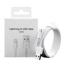 Load image into Gallery viewer, 2m Original USB Data Charging Cable For iPhone 5 5S 6 6S 7 8 Plus X XS Max XR Fast Charger Phone Cables for iPad mini 2 3 Air 2