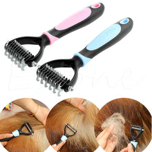 Load image into Gallery viewer, Pet Fur Knot Cutter Remove Rake Grooming Shedding Brush Comb Rake Dog Cat