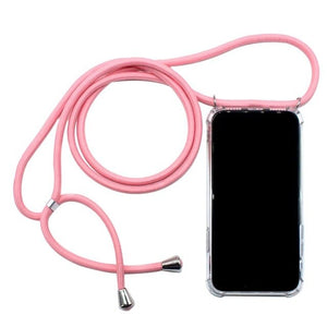 Transparent TPU Cell Phone Case With Lanyard Necklace Shoulder Neck Strap Rope Cord for Huawei P30 Pro Lite for P20 Pro Lite