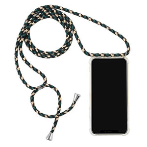 Transparent TPU Cell Phone Case With Lanyard Necklace Shoulder Neck Strap Rope Cord for Huawei P30 Pro Lite for P20 Pro Lite