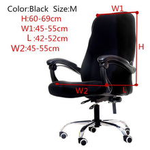 Load image into Gallery viewer, S/M/L Sizes Office Stretch Spandex Chair Covers Anti-dirty Computer Seat Chair Cover Removable Slipcovers For Office Seat Chairs