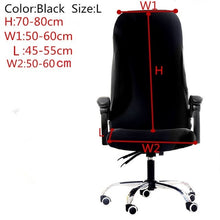 Load image into Gallery viewer, S/M/L Sizes Office Stretch Spandex Chair Covers Anti-dirty Computer Seat Chair Cover Removable Slipcovers For Office Seat Chairs