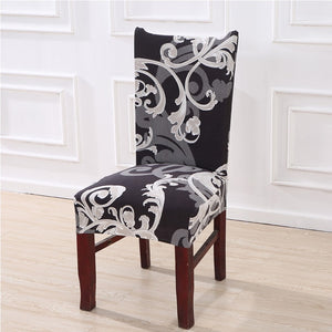 Stripped Cross Pattern Chair Covers Spandex Dining Room Stretch Seat Cover Chair Protective Case for Restaurant basen ogrodowy