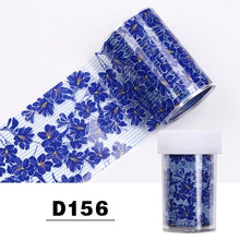Load image into Gallery viewer, Elessical 1 Pcs 100*4cm Fashion Nail Art Foil Transfer Stickers Nail Decal Design Flower Decoration Nails holographic Wraps tool