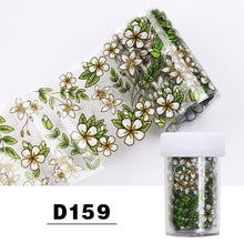 Load image into Gallery viewer, Elessical 1 Pcs 100*4cm Fashion Nail Art Foil Transfer Stickers Nail Decal Design Flower Decoration Nails holographic Wraps tool