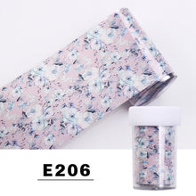 Load image into Gallery viewer, Elessical 1 Pcs 100*4cm Fashion Nail Art Foil Transfer Stickers Nail Decal Design Flower Decoration Nails holographic Wraps tool