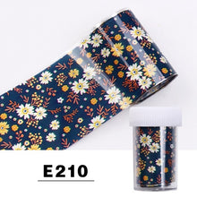 Load image into Gallery viewer, Elessical 1 Pcs 100*4cm Fashion Nail Art Foil Transfer Stickers Nail Decal Design Flower Decoration Nails holographic Wraps tool