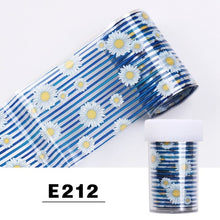 Load image into Gallery viewer, Elessical 1 Pcs 100*4cm Fashion Nail Art Foil Transfer Stickers Nail Decal Design Flower Decoration Nails holographic Wraps tool