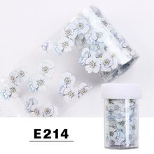 Load image into Gallery viewer, Elessical 1 Pcs 100*4cm Fashion Nail Art Foil Transfer Stickers Nail Decal Design Flower Decoration Nails holographic Wraps tool