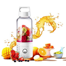 Load image into Gallery viewer, 500ml Portable Blender Orange Juicer Cup Smoothie Blender USB Juicer Cup Fruit Mixing Machine with 4000mAh Rechargeable Batterie