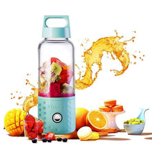 Load image into Gallery viewer, 500ml Portable Blender Orange Juicer Cup Smoothie Blender USB Juicer Cup Fruit Mixing Machine with 4000mAh Rechargeable Batterie