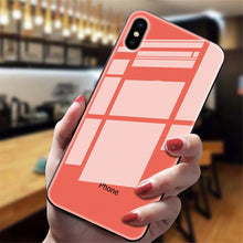 Load image into Gallery viewer, Luxury Tempered glass Phone cases for iphone X XS XR XSMAX Popular candy Back cover For iphone 7Plus 5 5S SE 6 6S 7 8 Plus