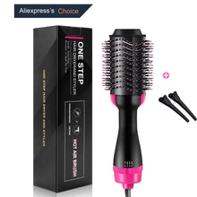 Load image into Gallery viewer, One Step Hair Dryer Brush and Volumizer Blow straightener and curler salon 2 in 1 roller Electric Hot Air Curling Iron comb