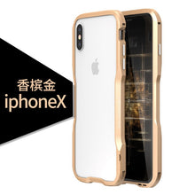 Load image into Gallery viewer, Luxury Metal Bumper Case for iPhone XS Case Aluminium Frame Hard 3D Protective Cover for iPhoneX XS MAX XR 7 8 Plus Bumper Case
