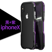Load image into Gallery viewer, Luxury Metal Bumper Case for iPhone XS Case Aluminium Frame Hard 3D Protective Cover for iPhoneX XS MAX XR 7 8 Plus Bumper Case