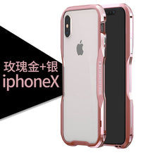 Load image into Gallery viewer, Luxury Metal Bumper Case for iPhone XS Case Aluminium Frame Hard 3D Protective Cover for iPhoneX XS MAX XR 7 8 Plus Bumper Case