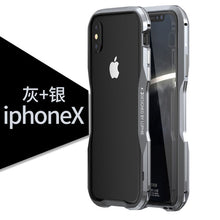 Load image into Gallery viewer, Luxury Metal Bumper Case for iPhone XS Case Aluminium Frame Hard 3D Protective Cover for iPhoneX XS MAX XR 7 8 Plus Bumper Case