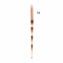 Load image into Gallery viewer, 1pcs  Diamond Rose Gold Makeup Brushes and Fishtail Shaped Foundation Powder Cosmetics Brush Rainbow Eyeshadow Brush Kit dfdf